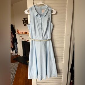 Gal Meets Glam Baby Blue Midi Dress